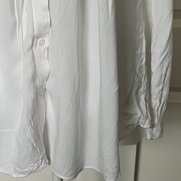 Sundance White Ruffle Boho Long Sleeve Blouse Top Size XS - Picture 10 of 15